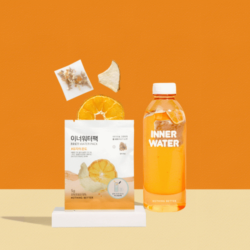 '물 맛있는 습관' 유자의온도 귤+배+유자티백 10일/20일 물 마시기