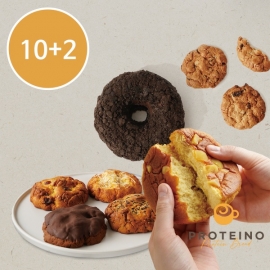 [프로티노] 프로틴 도넛·스콘·쿠키·카스테라 10+2 no밀가루, no설탕, no버터!